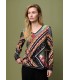 Top Estampado Punto Seda Aldo Martins Mujer