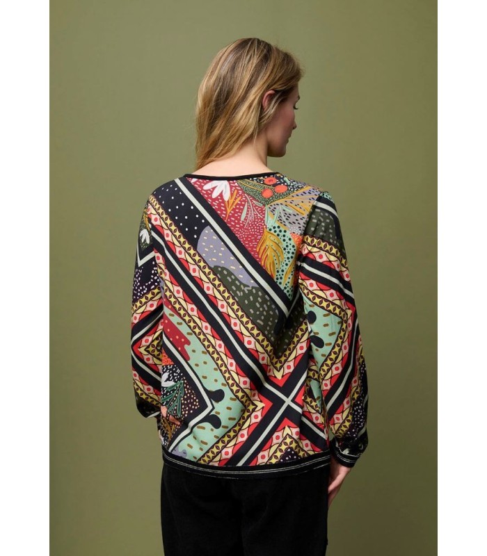 Top Estampado Punto Seda Aldo Martins Mujer