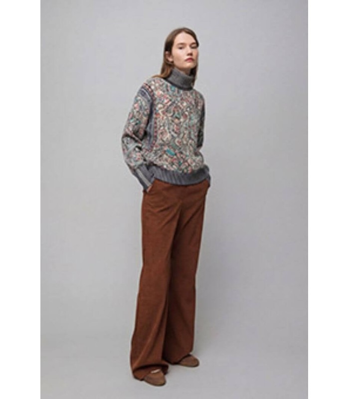 Suéter Gris Estampado Aldo Martins Mujer
