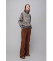 Suéter Gris Estampado Aldo Martins Mujer