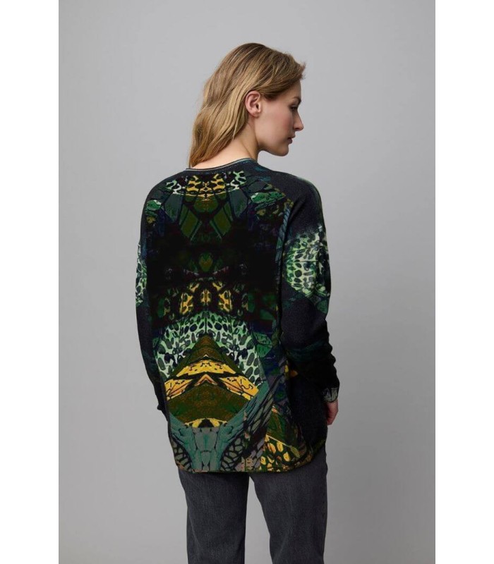 Suéter Estampado Verdes Aldo Martins Mujer