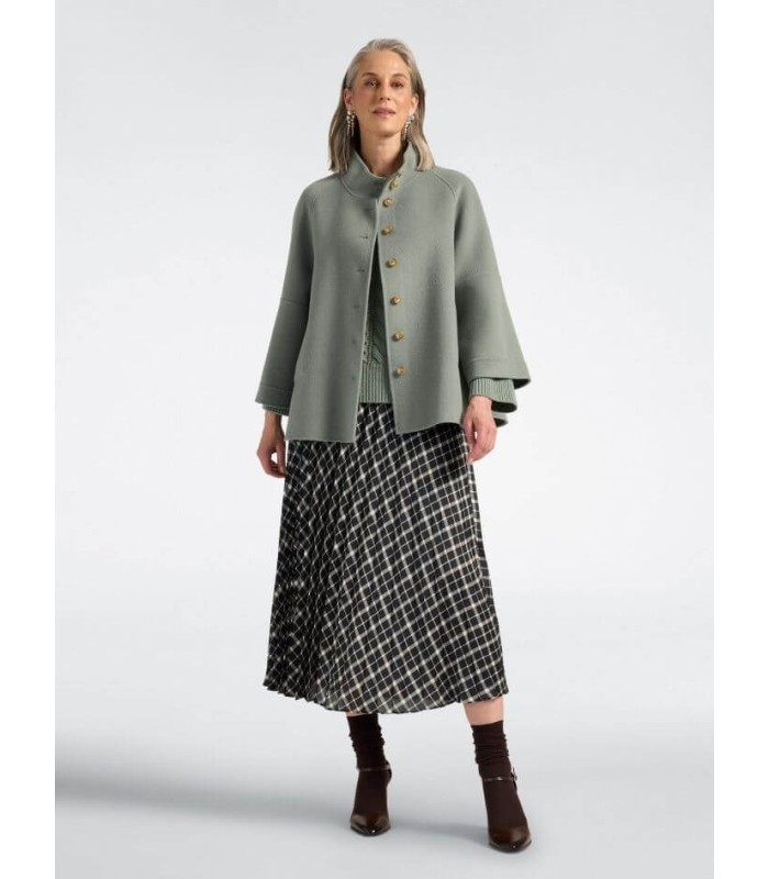 Chaquetón Lana Verde Manzana Elena Miro Mujer