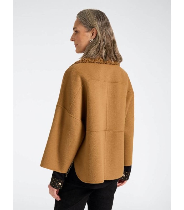 Chaquetón Lana Amplio Camel Elena Miro Mujer
