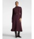 Vestido Burdeos Scuba Cinturón Elena Miro Mujer