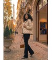 Plumífero Acolchado Beige Elena Miro Mujer