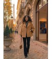 Chaquetón Lana Amplio Camel Elena Miro Mujer