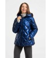 Parka Azul Brillo Frieda Freddies Mujer