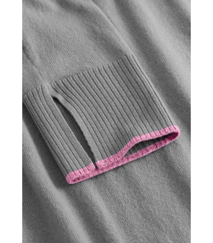 Suéter Gris Contraste Rosa Frieda Freddies Mujer