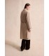 Abrigo Beige Tachuelas Leo&ugo Mujer