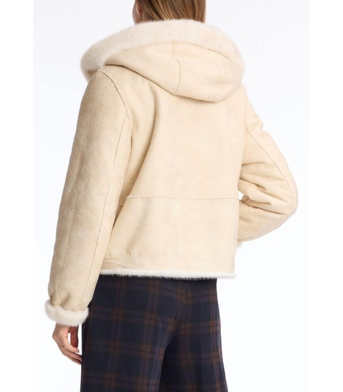 Chaqueta Cruda Pelo Leo&ugo Mujer