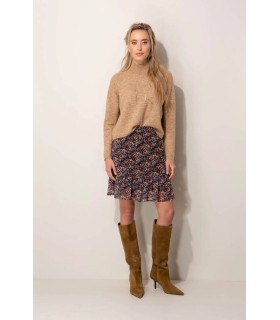 Suéter Camel Pedrería Catnoir Mujer