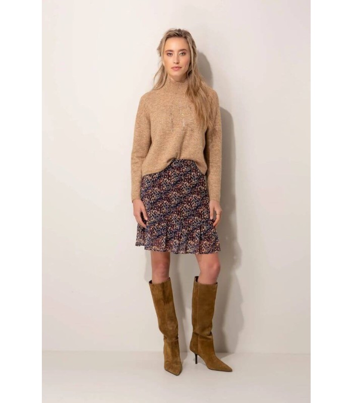 Suéter Camel Pedrería Catnoir Mujer