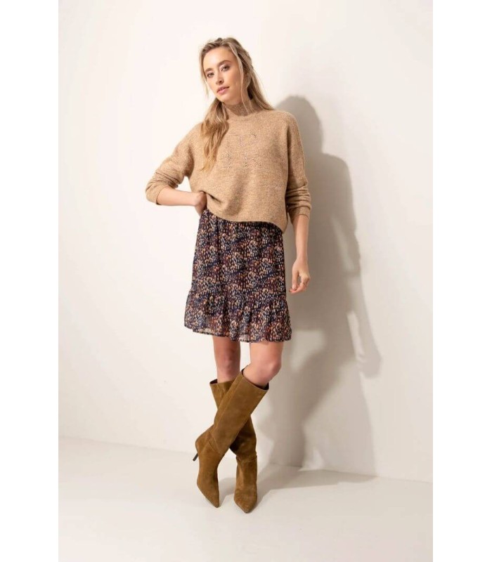 Suéter Camel Pedrería Catnoir Mujer