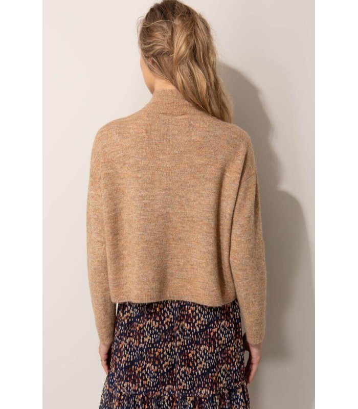 Suéter Camel Pedrería Catnoir Mujer
