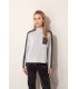 Suéter Gris Bolsillo Catnoir Mujer