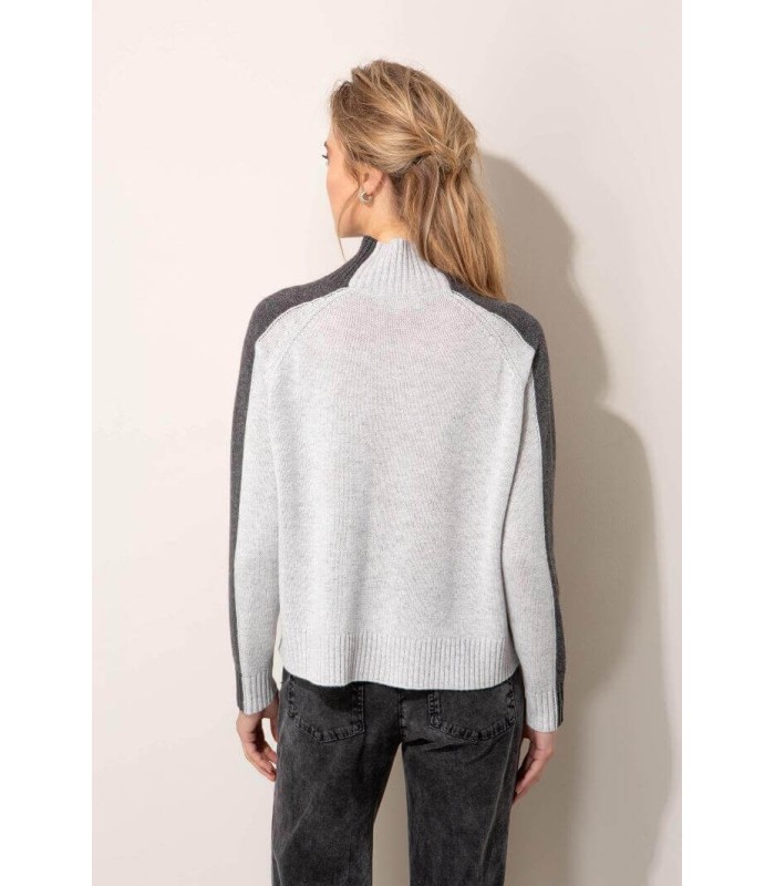 Suéter Gris Bolsillo Catnoir Mujer