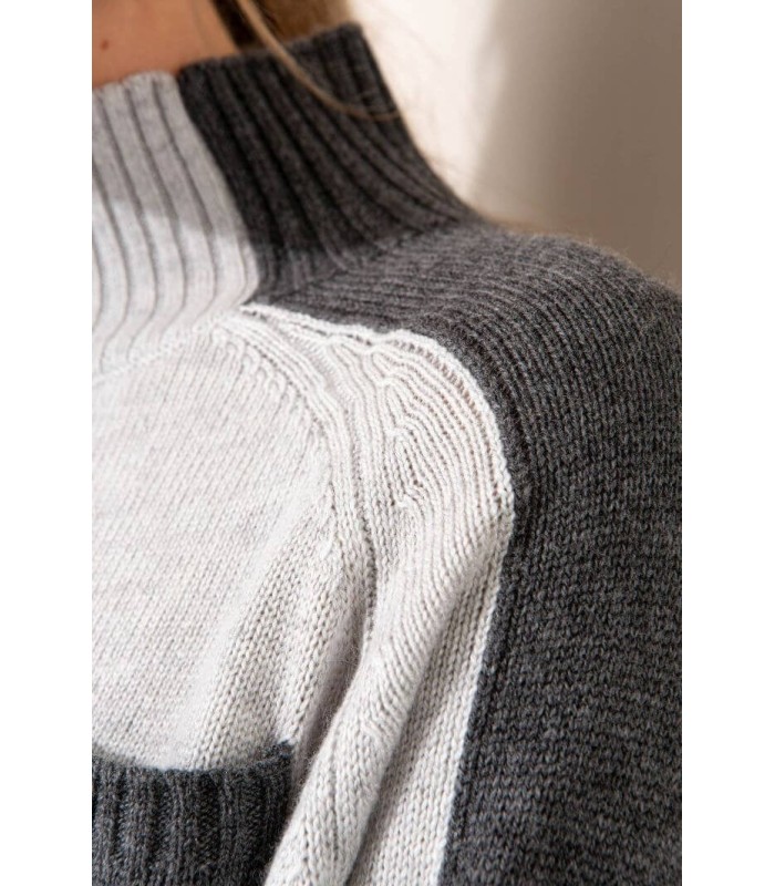 Suéter Gris Bolsillo Catnoir Mujer