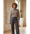 Suéter Gris Estampado Aldo Martins Mujer