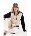 Chaqueta Chándal Beige Anna Mora Mujer