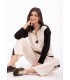 Chaqueta Chándal Beige Anna Mora Mujer
