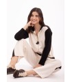 Pantalón Chándal Beige Anna Mora Mujer