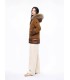 Parka Borreguillo Camel Donjaz Mujer