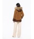 Parka Borreguillo Camel Donjaz Mujer
