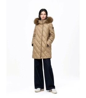 Parka Camel Midi Donjaz Mujer
