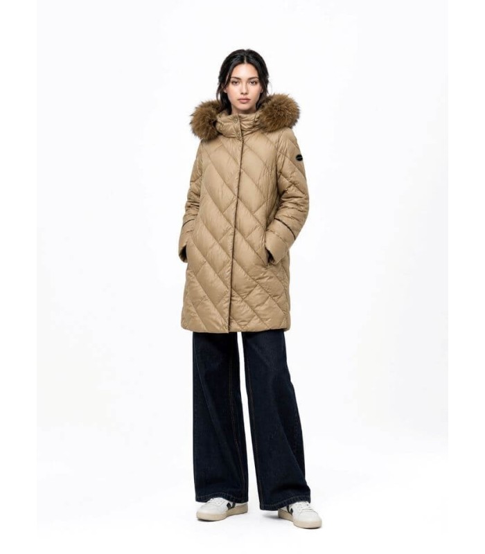 Parka Camel Midi Donjaz Mujer