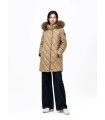 Parka Camel Midi Donjaz Mujer