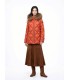 Parka Naranja Acolchada Donjaz Mujer
