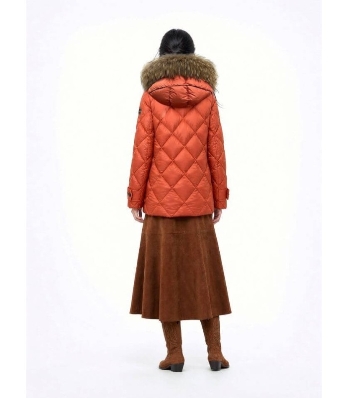Parka Naranja Acolchada Donjaz Mujer