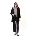 Abrigo Negro Neopreno Civit Mujer