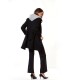 Abrigo Negro Neopreno Civit Mujer