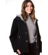 Chaquetón Negro Neopreno Civit Mujer
