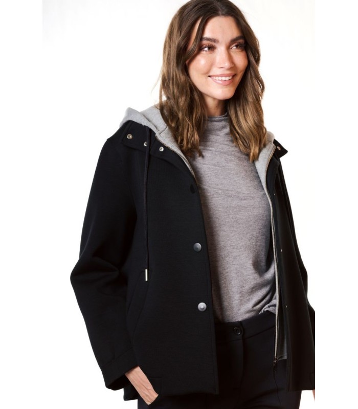 Chaquetón Negro Neopreno Civit Mujer