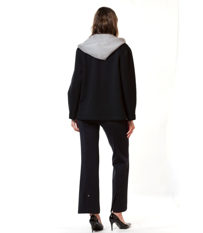 Chaquetón Negro Neopreno Civit Mujer