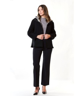 Chaquetón Negro Neopreno Civit Mujer