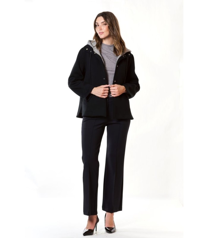 Chaquetón Negro Neopreno Civit Mujer