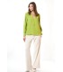 Camisa Verde Seda Civit Mujer