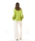 Camisa Verde Seda Civit Mujer