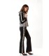 Pantalón Negro Banda Manchas Civit Mujer
