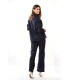 Chaqueta Marino Punto Bolsillos Civit Mujer