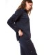 Chaqueta Marino Punto Bolsillos Civit Mujer