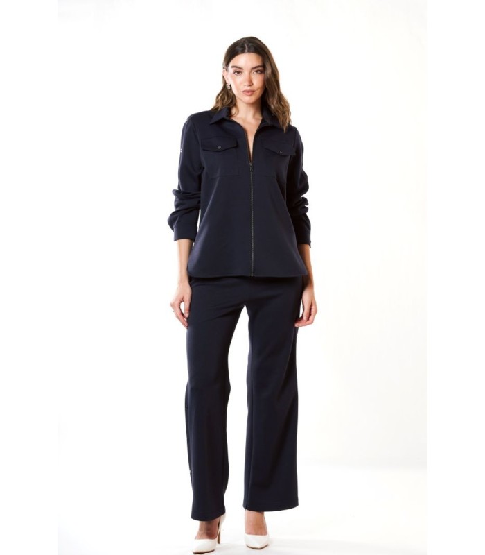 Pantalón Marino Punto Tachuelas Civit Mujer