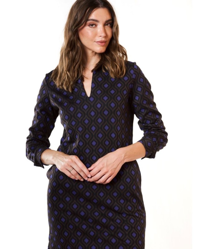 Vestido Estampado Geométrico Civit Mujer
