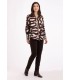 Camisa Estampada Animal Print Anna Mora Mujer