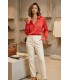Camisa Roja Raso Civit Mujer
