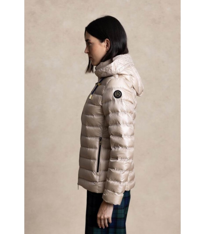 Plumífero Beige Entallado Henry Arroway Mujer