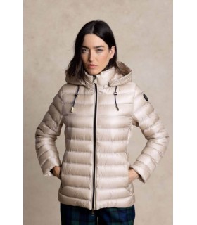 Plumífero Beige Entallado Henry Arroway Mujer